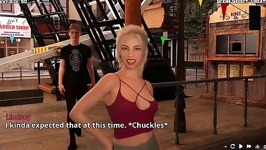 Lindsey ile eğlenceli bir gece geçiriyor