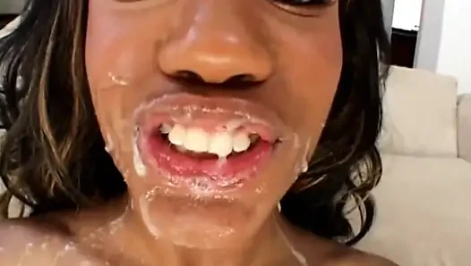 Huge black double penetrated ass fucking double penetrated