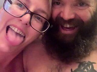 Littlekiwi gives husband evening release with cumshot on tits