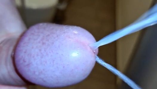 Cumshot in Slow Motion and Moaning