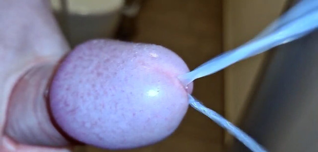 Cumshot in Slow Motion and Moaning