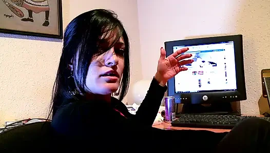 Nasty brunette sucks cock by the beach