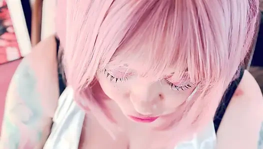 Hanya rokok cepat dengan gadis luar angkasa tina snua - OME oMI snap menghirup merokok hanyut