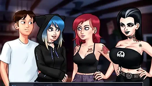 SummerTime Saga - Йоханнес играл с киской Евы, и она сделала ему дрочку