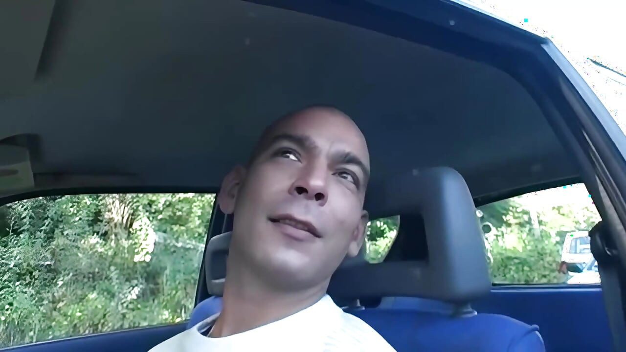 Slut Gets Fucked Hard in Car and Outdoor by Multiple Guys