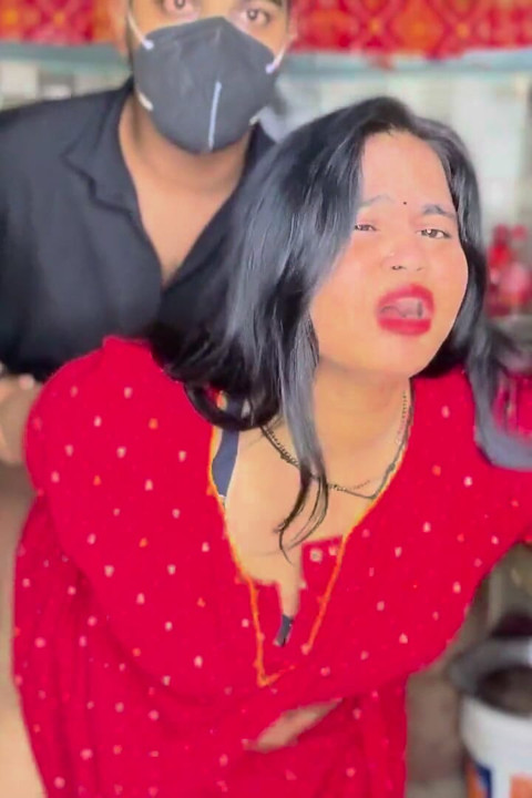 Beautiful Mami Seduced Me While Cooking in Kitchen - Hot Sex