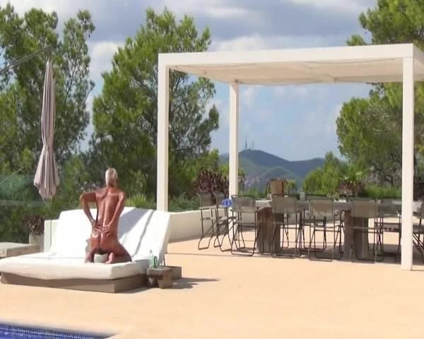 Naked man alone on his finca Part 2