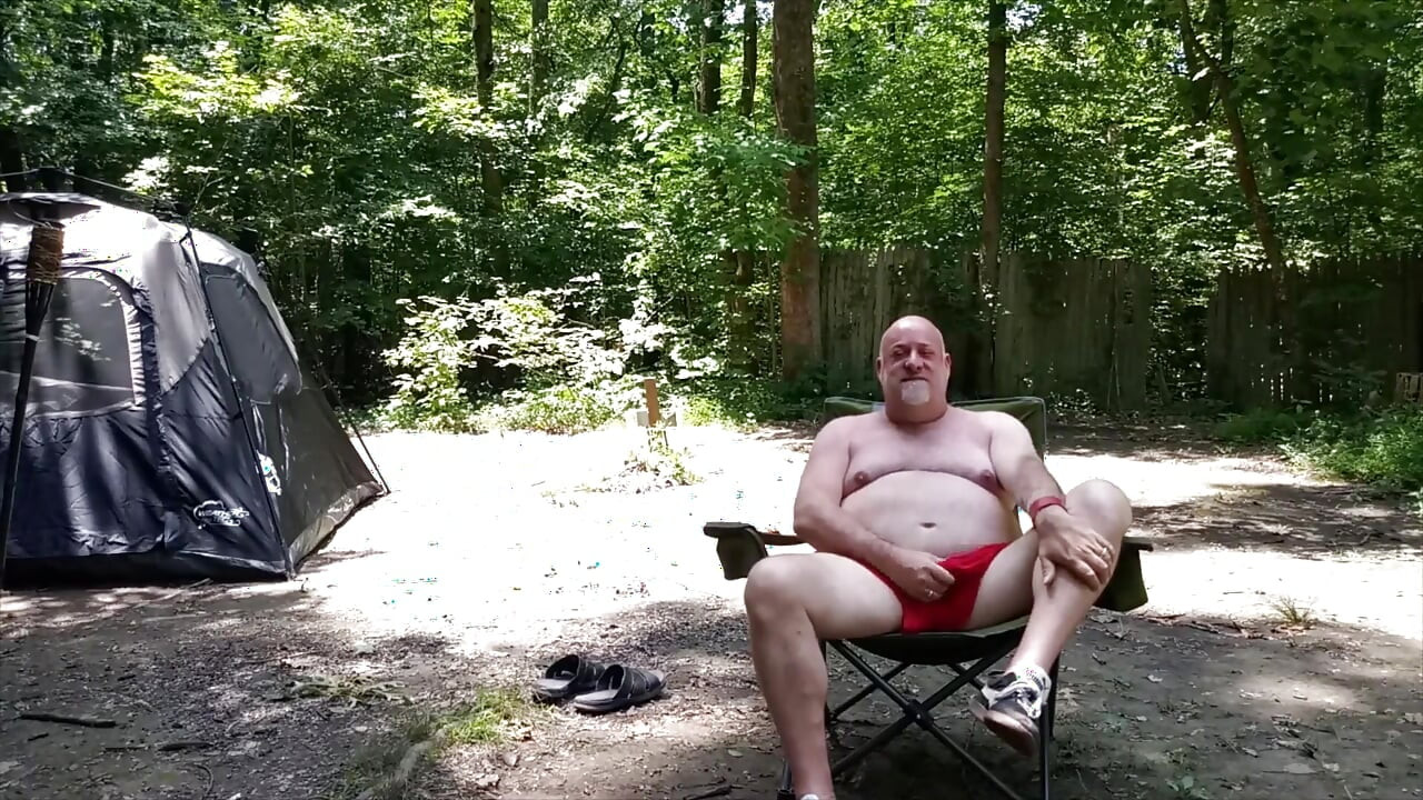 Kennie Jai Catches Bear Jerking off in the Wood and Joins in!!