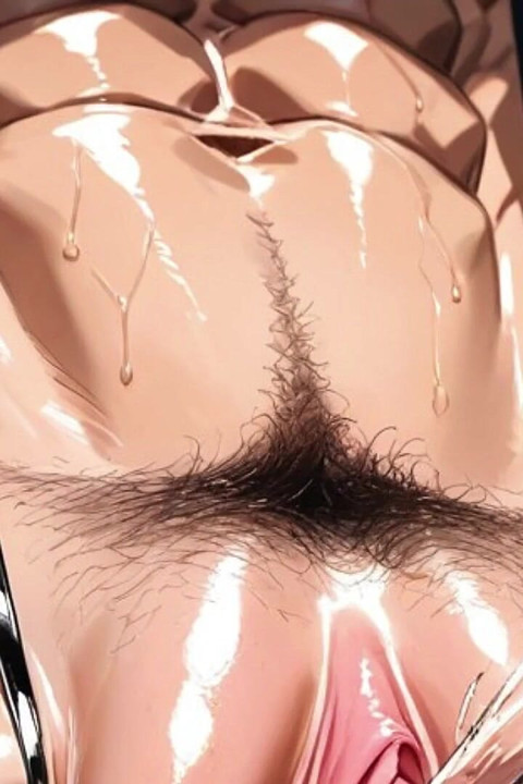 Close-up of the Blond Guy's Little Pussy and Dick. Hentai Porn Animation.