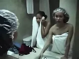 Two Asian whores fuck tourist!!