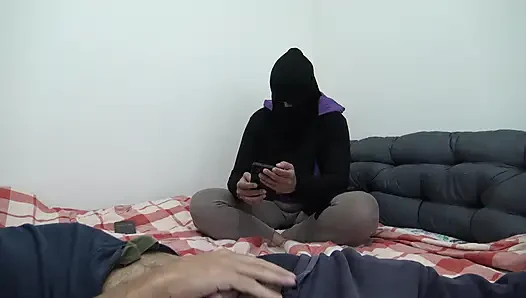 Algerian wife is shocked when horny French stepson shows his big cock