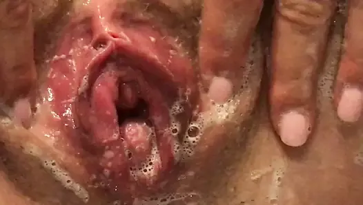  Preparing My Swollen Pussy For a Date. Close Up