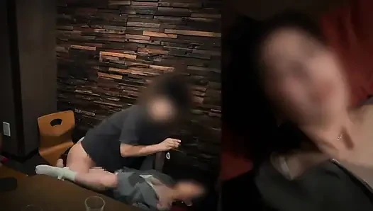 Sex in a Late-night Bar, While Fooling Around with My Close Female Friend, Our Erotic Switch Was Turned on