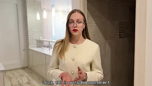 DAIRENIN HER KÖŞESINDE EVLI BIR EMLAKÇıYLA SIKIŞIYORUM. KOCASıNı ALDATıYOR