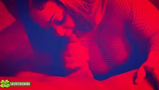 Lucky Gurl Sophia Rose - Red Light Special Amazing POV Blowjob