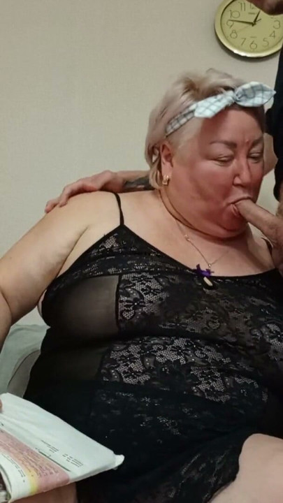 I help my stepmom with English and she gives me a blowjob | Clip 1