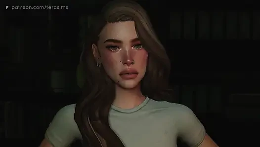 Taking my step-daughter's slutty bestfriend on the desk - The sims 4
