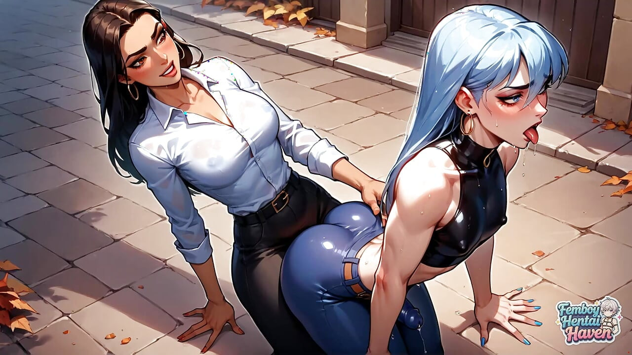 Ovaj cool femboy obožava golo-na gradskim ulicama! Njegova plava kosa curi od sperme. Vruća, bezobrazna zabava!