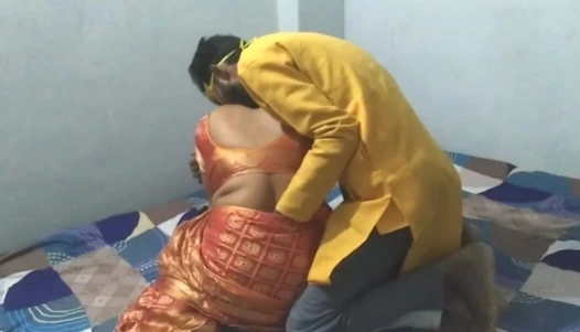 Desi indian beautiful milf bhabhi fucked by her husband at  karwa chouth