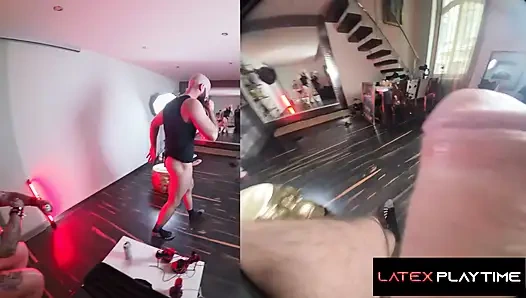 Lateks playtime - cewek gotik toket besar sabien demonia dp'd & dientot sampai orgasme