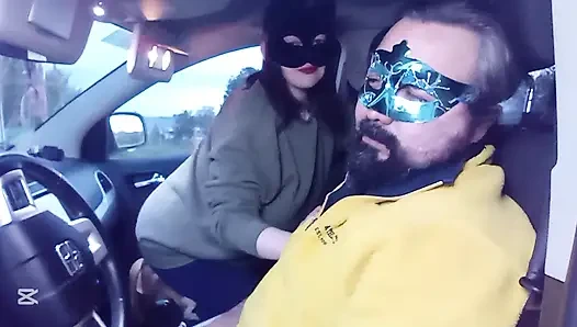 Arabada yüze tokat atma