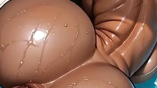 Arab Woman in a Very Hot Orgy with Several Me