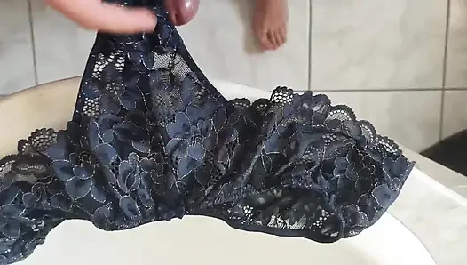 Small thong size 36 grabbed from the sister-in-law's laundry bin