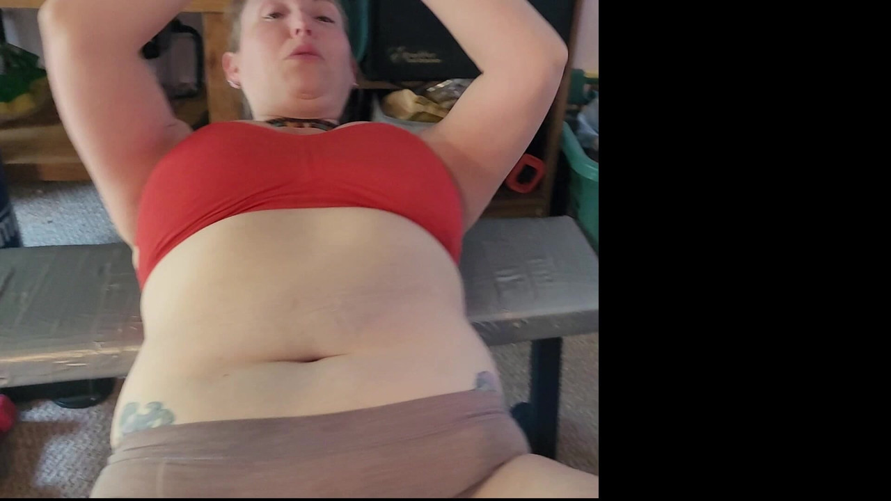 Working out. Used panties anyone?