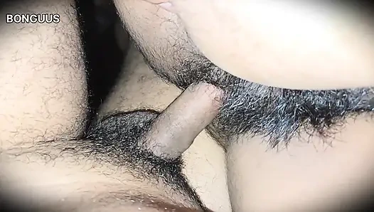 Desi Aunty sharing bed when Husband is not at home Hairy Pussy Fucking
