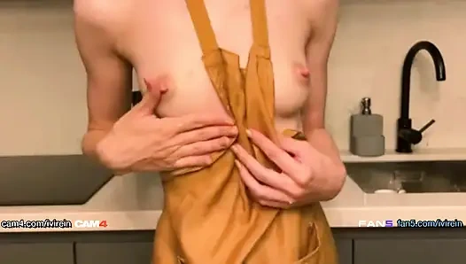 Watch this hot petite chick get wet fingering her pussy
