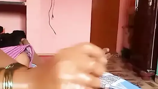 indian aunty giving dick oil massage