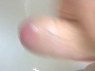 A hard cock invites me from the shower with a cumshot