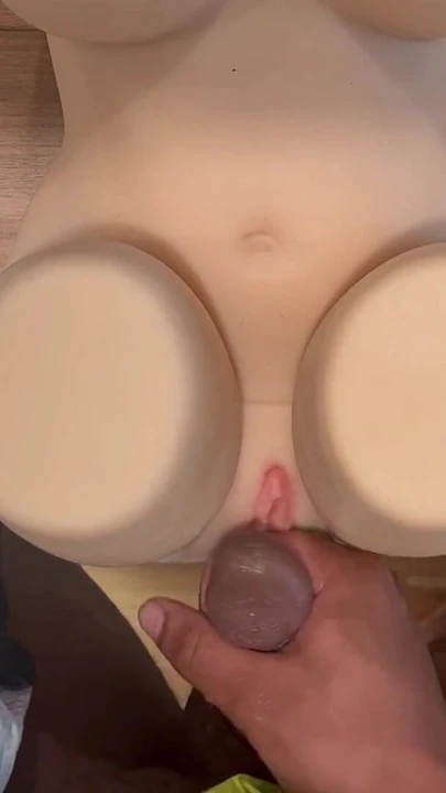 Memorable moment from "Crossdresser Prematurely Ejaculates On Sex Doll After Edging For Hours"