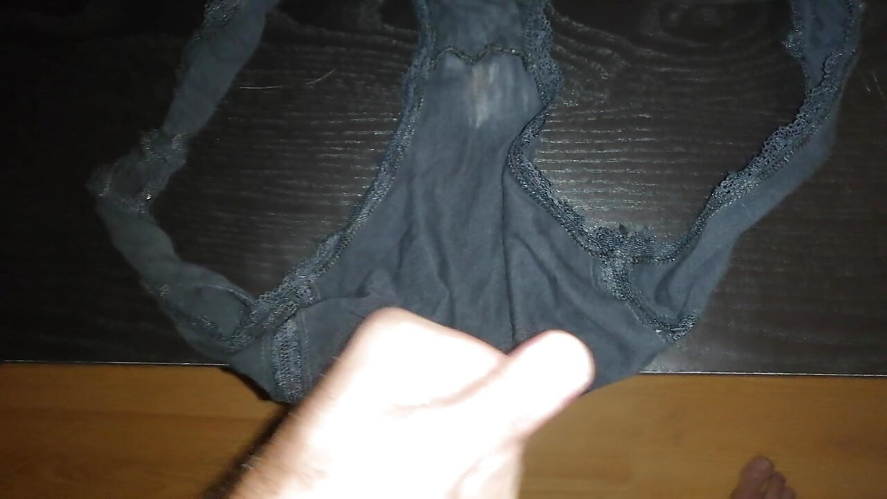 Cumming in my wife's dirty panties