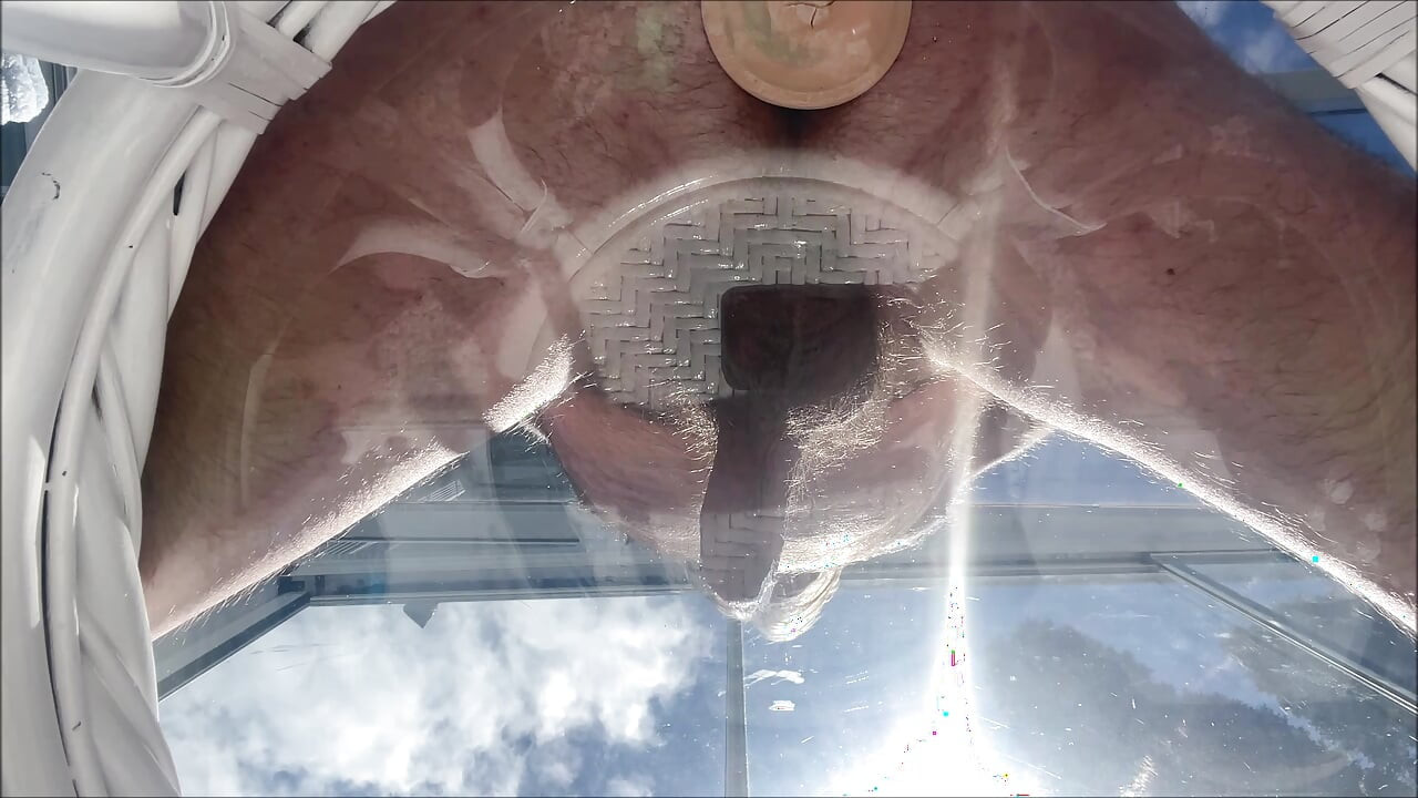 HUNK DADDY BEAR NAKED SUNBATHING IN THE VERANDA 3
