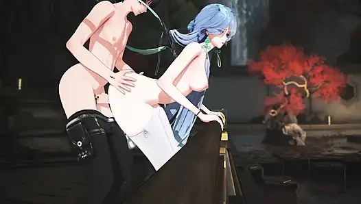 Wummernde Wellen - Qingxiao leidenschaftliche sexszene - Hentai-animationen 3D