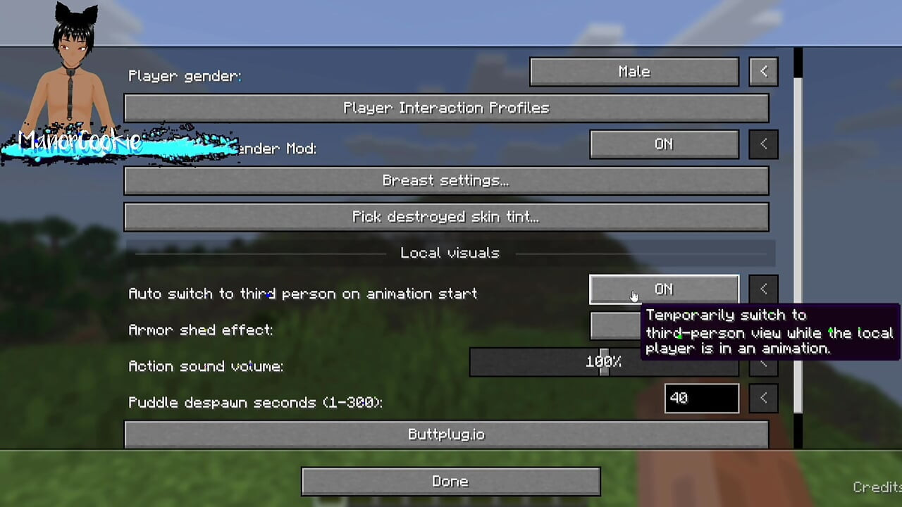 Minecraft mod Needs of Nature - Steve and alex masturbating and showing off some features! Like Cum!