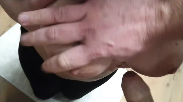 Cum on wife big tits