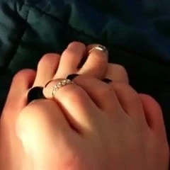 Navy Blue Pedi Tease Xo