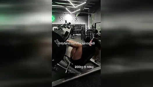 TikTok Live Gym Gangbang: 5 Strangers Breed 18yo Pussy