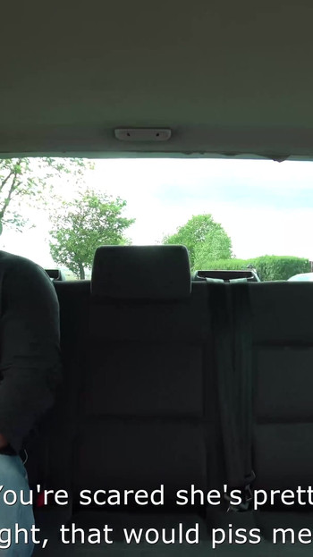 Drivers hot friend fucked in the back on drivinig van