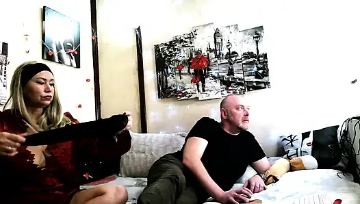 Blowjob, dogging, conversations of mature spouses, cock in pussy close-up and just a beautiful mature blonde with long hair!