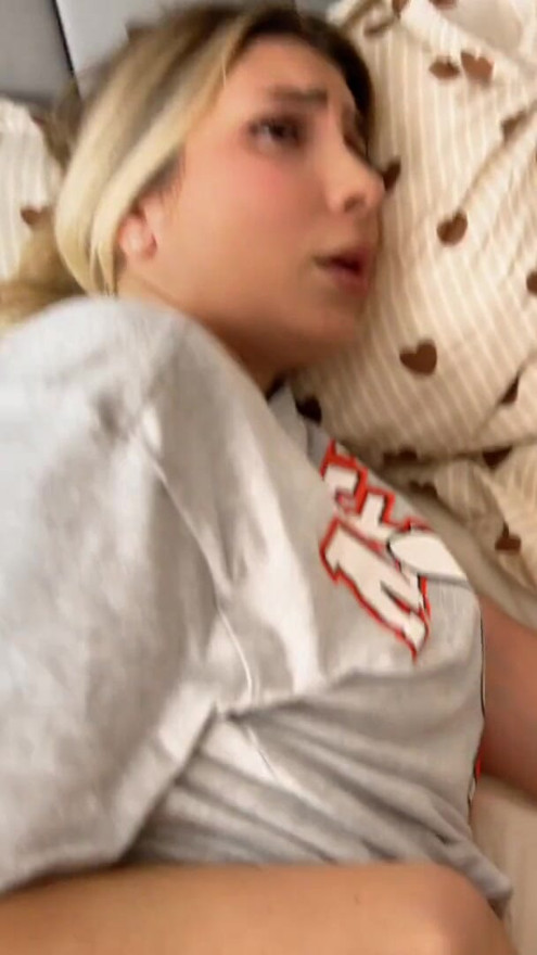 sharing a bed with naughty step sister gone wrong! | Clip 1