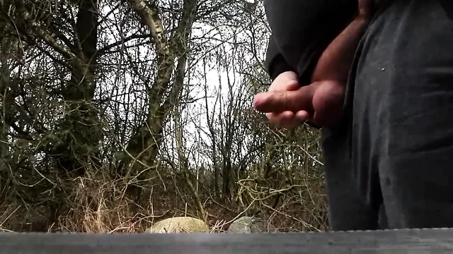 Piss and cum public