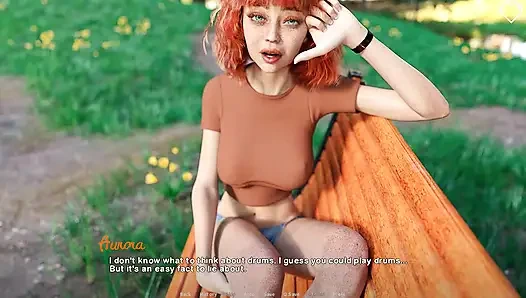 Off the record: süßes rothaariges mädchen im park, episode 7