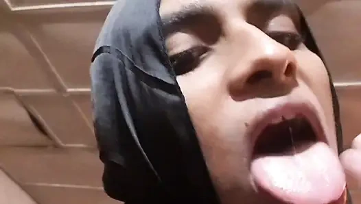 Desi hot Shemale watching porn and anal fingering