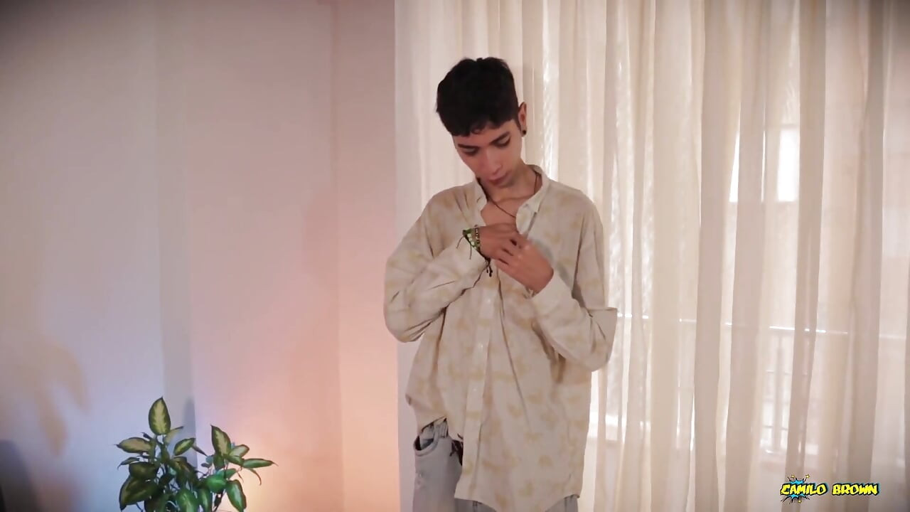 Skinny Twink Magic C Jerks His Big Cock and Shoots a Thick Cum Load All Over His Tattoo