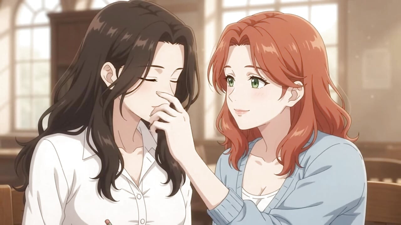 Two lesbian girls studying in liberty turn into intimate situation