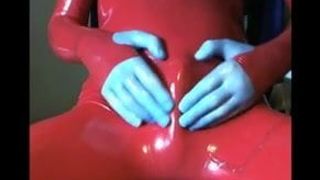 rubber suit masturbating