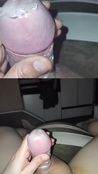 Loud Moaning Cum In A Condom After I Caught My Bestie Taking A Shower | Clip 2